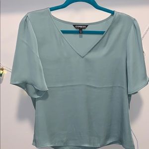 Express sage silky top